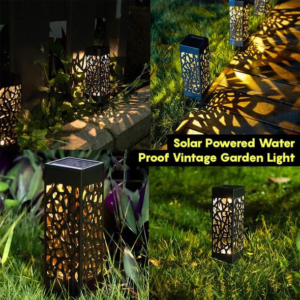 Solar Powered Waterproof Vintage Garden Light - Positive Promises SLM