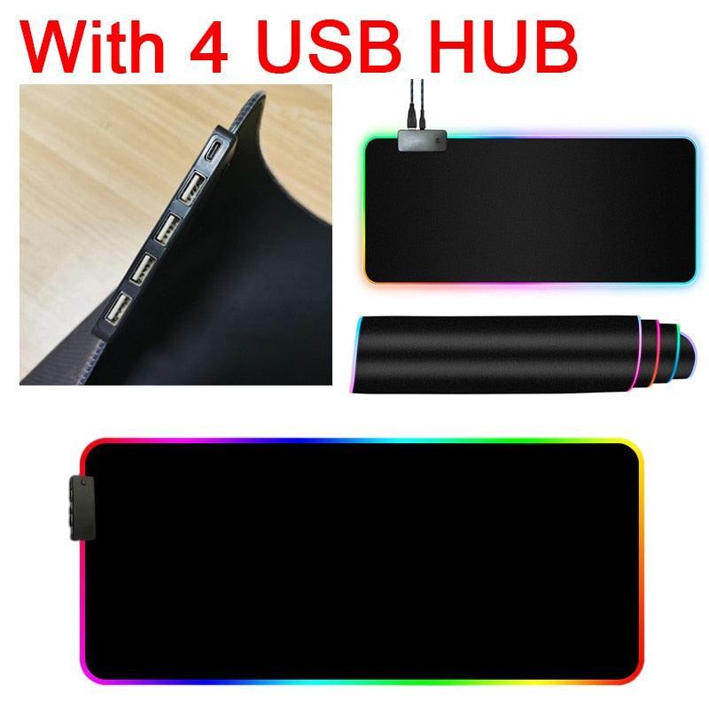 RGB Mouse Pad with Cable - Positive Promises SLM