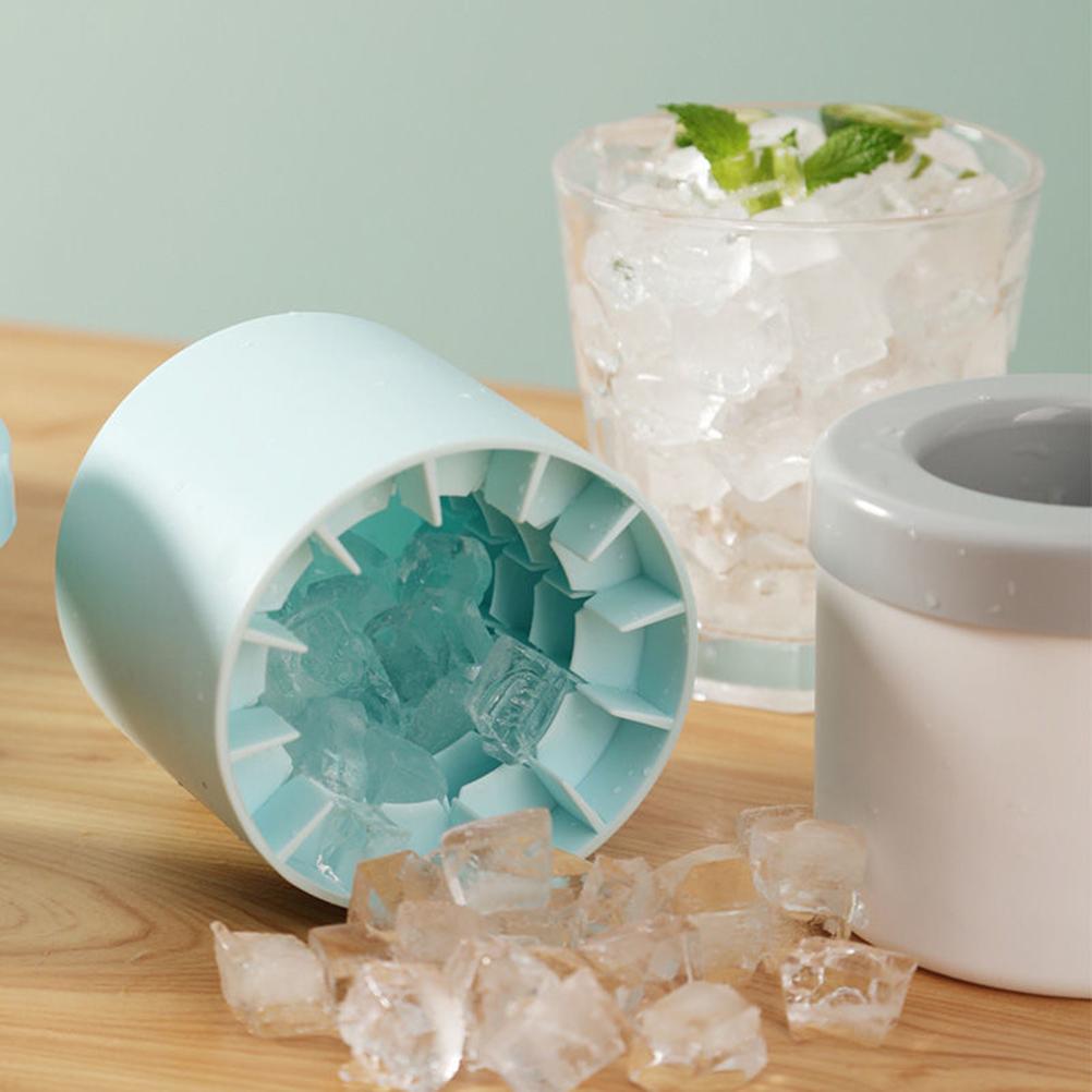 Silicone Cylinder Portable Ice Maker Bucket - Positive Promises SLM