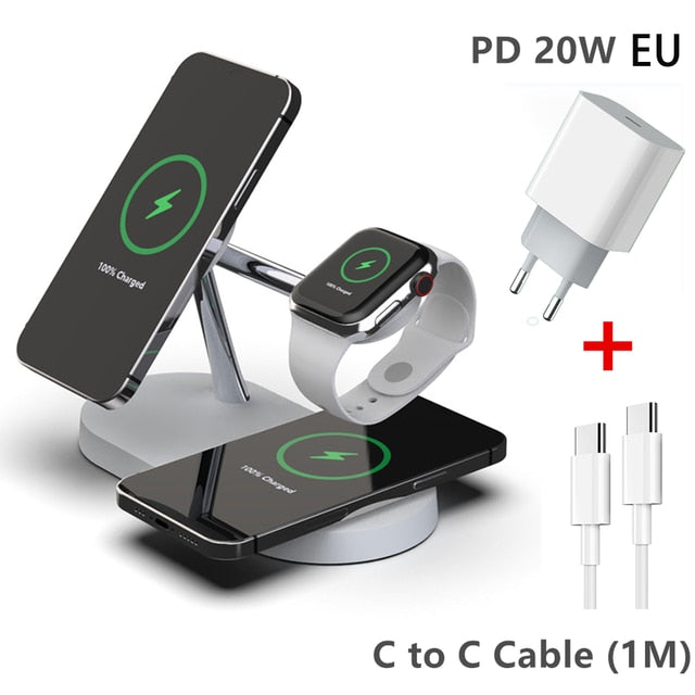 3-in-1 Wireless Magsafe Charger Stand - Positive Promises SLM