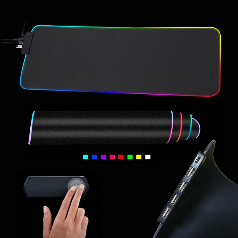 RGB Mouse Pad with Cable - Positive Promises SLM