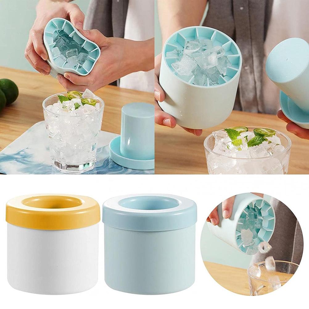 Silicone Cylinder Portable Ice Maker Bucket - Positive Promises SLM