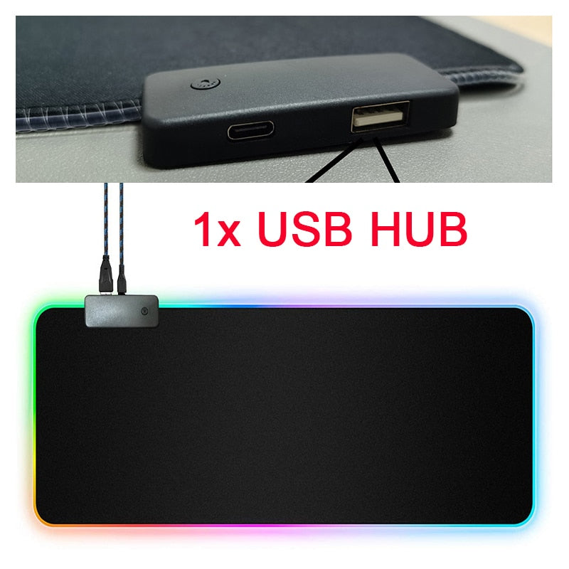 RGB Mouse Pad with Cable - Positive Promises SLM